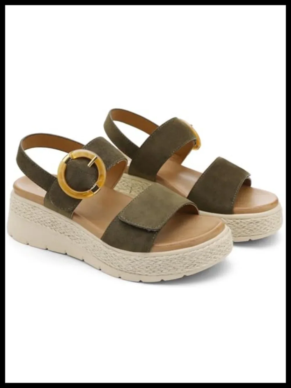 Women's Espadrille Platform Wedge Sandals Arch Support 2.08